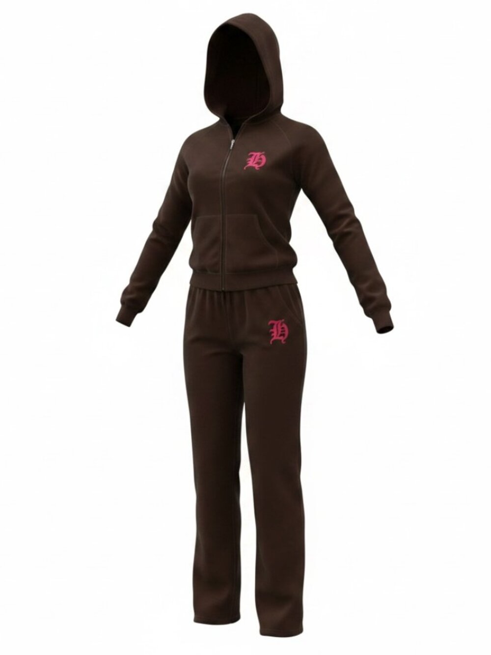 Y2K Juicy Couture Chocolate Brown Velour Tracksuit